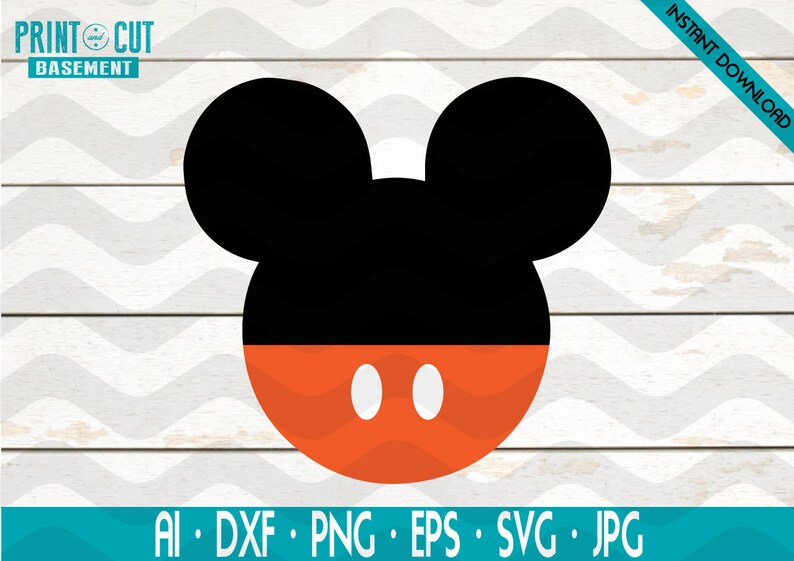 Download Mickey Mouse Svg Disney Files For Cricut And Silhouette Halloween Svg Mickey Mouse Halloween Svg Mickey Mouse Original Svg Clip Art Art Collectibles