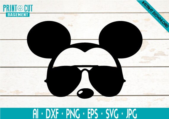 mickey mouse with sunglasses