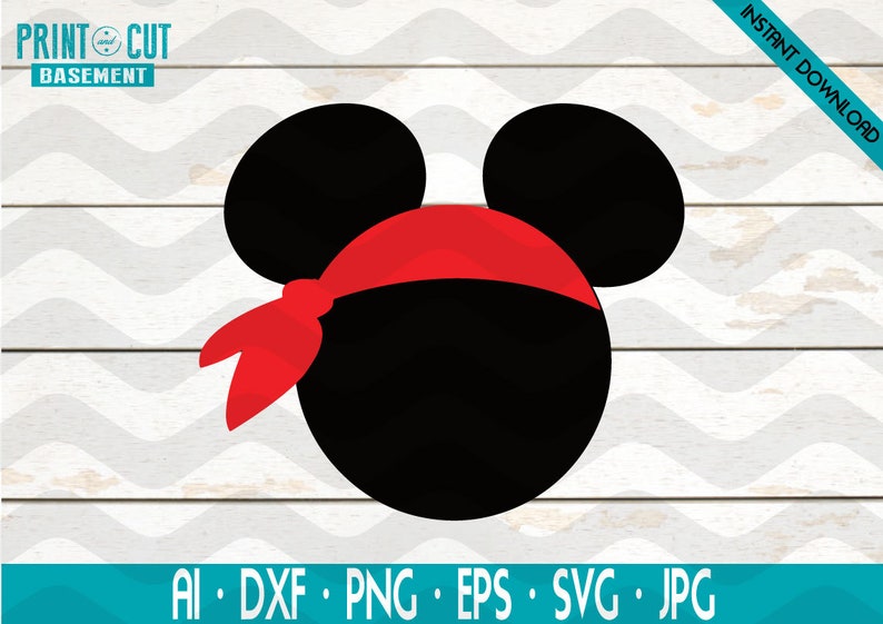 Download Clip Art Mickey Mouse Halloween Svg Disney Halloween Svg Instant File Dxf Files For Silhouette And Cricut Eps Mickey Mouse Red Pirate Svg Png Art Collectibles