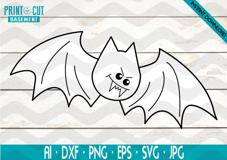 Download Clip Art Art Collectibles Cut Files For Cricut And Silhouette Svg Vector Ai Bat Svg Halloween Decorations Svg Halloween Svg Dxf Halloween Bat Svg