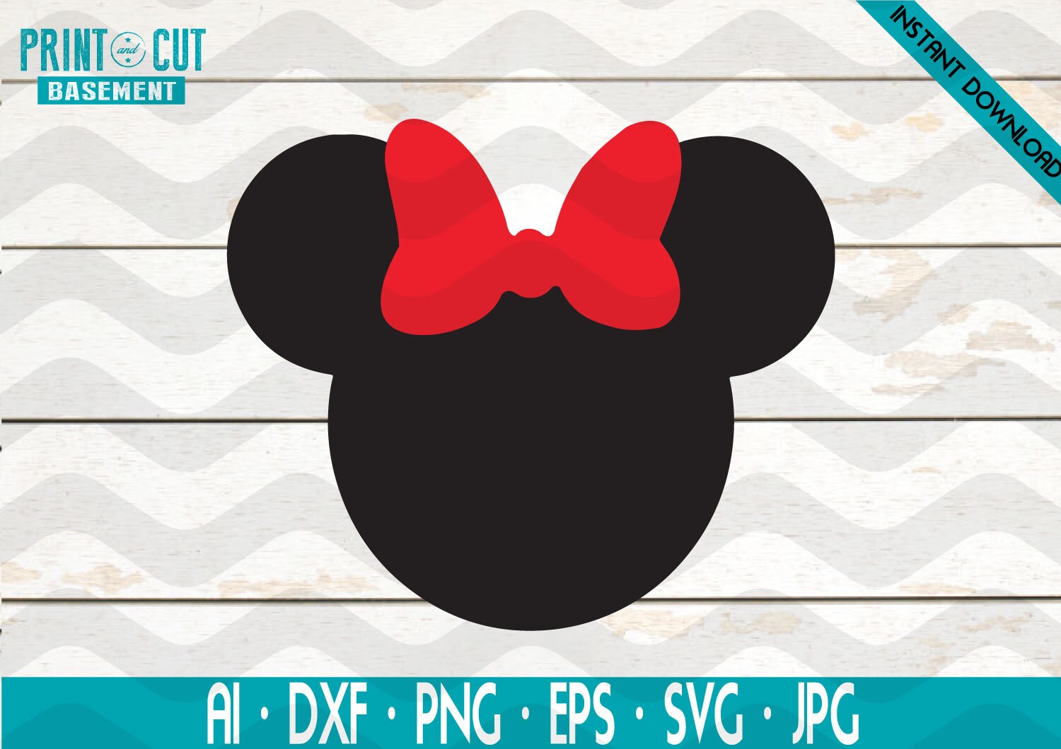 Minnie Mouse SVG Minnie Mouse Red Bow svg Minnie Mouse Head | Etsy