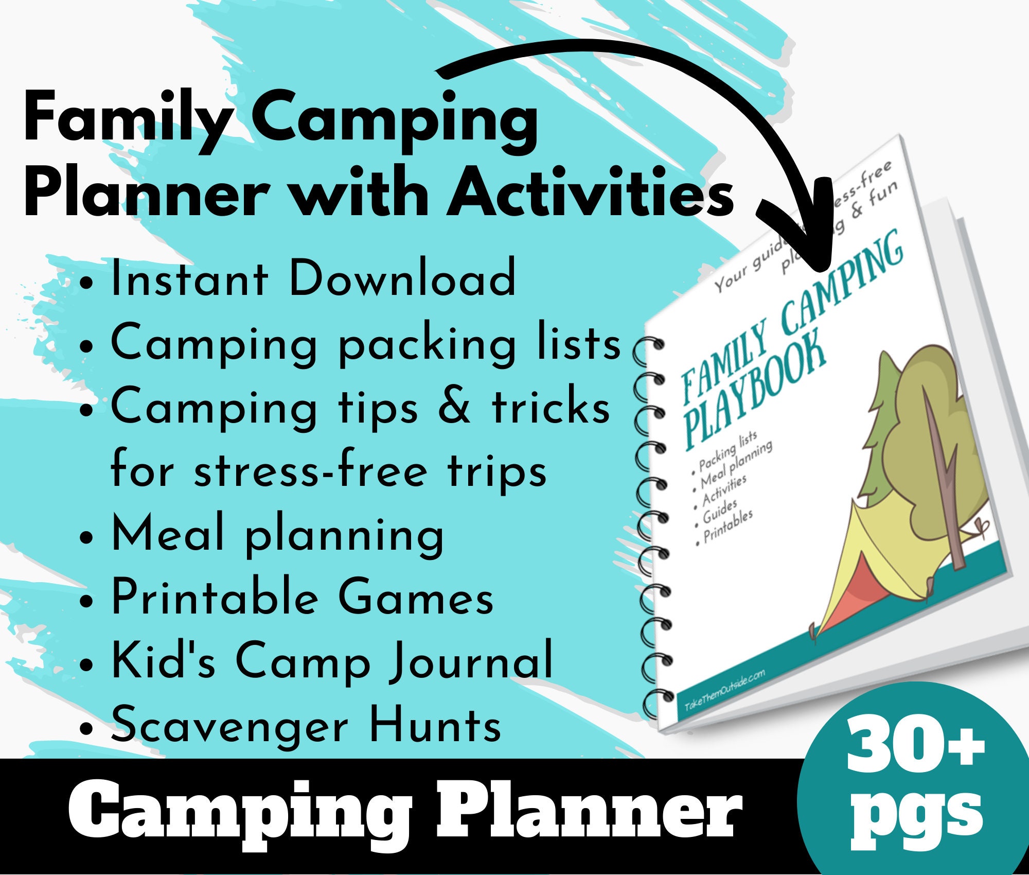 Family Camping Planner Printable Packing Checklists For Camping