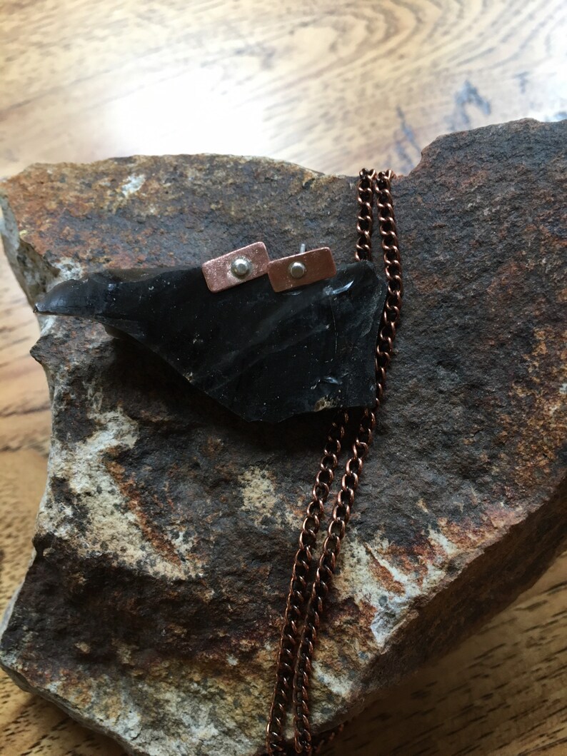 Handmade Stud Bar Earrings
