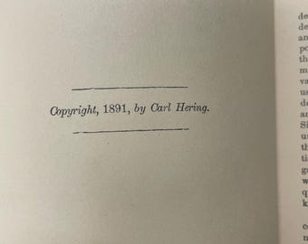 Libro antiguo raro - Universal Wiring Computer de Carl Hering - Edición de 1892 - Ingeniería eléctrica coleccionable