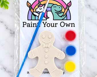 Paint your own Christmas ginger bread man decoration