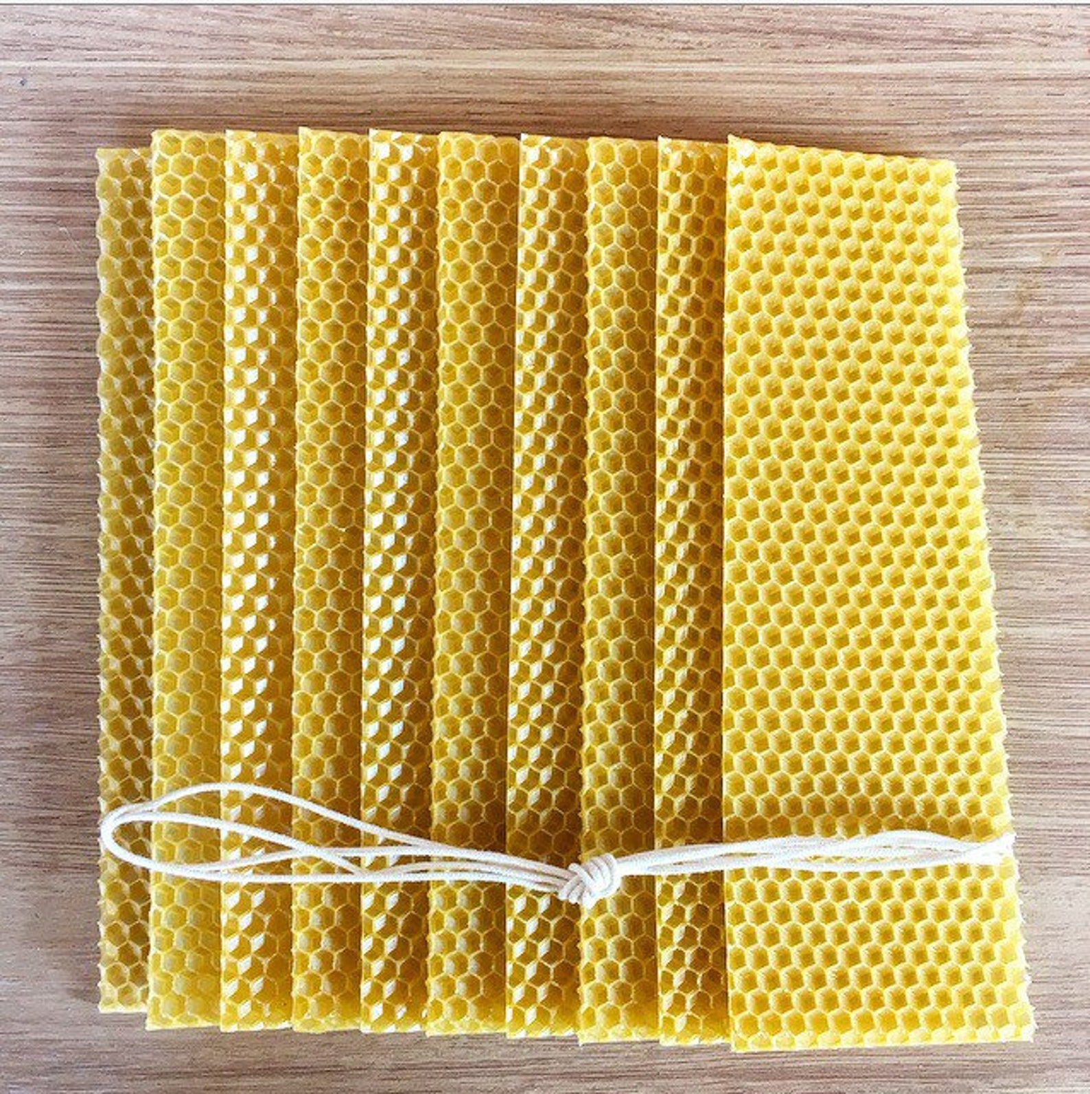 Natural Beeswax Candle Making Kit to Make Ten 3 Inch Tall Etsy