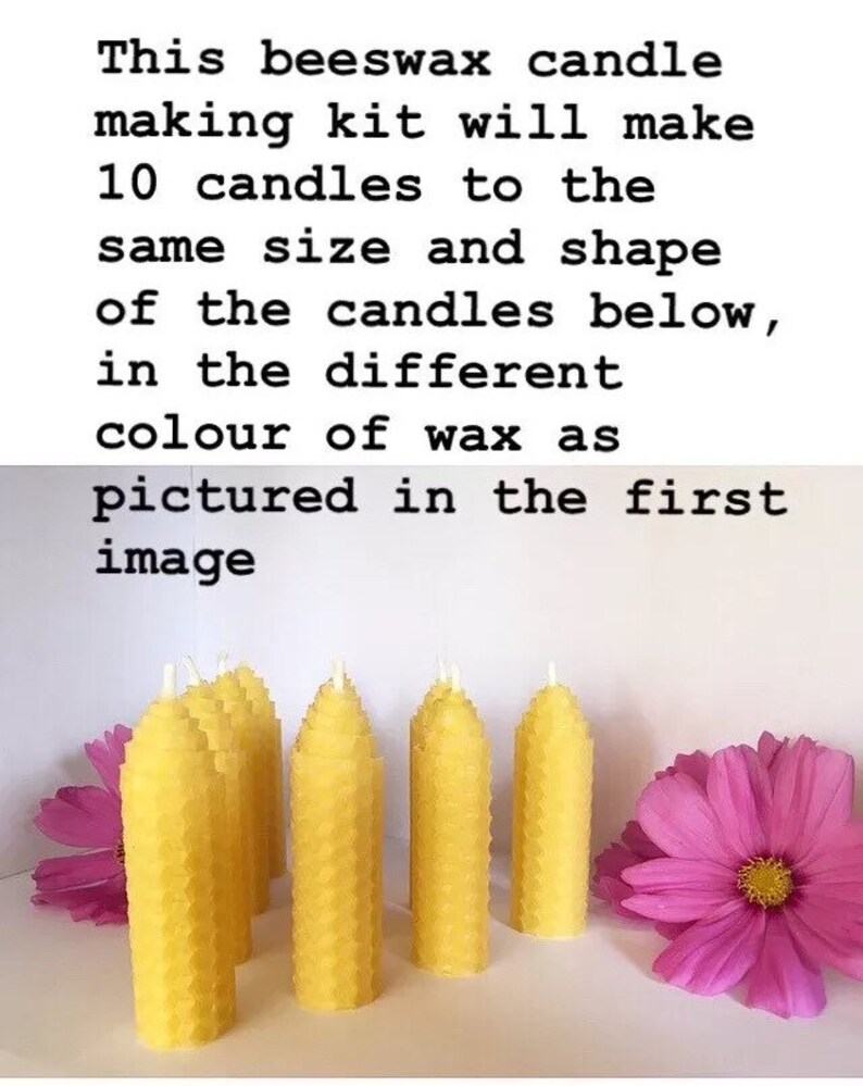 Beeswax Candle Making Kit Coloured Bees Wax Sheets Roll