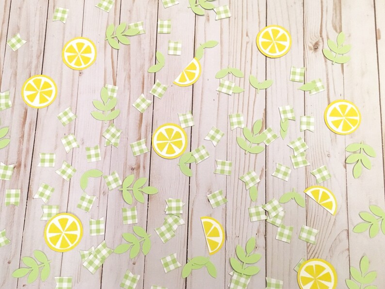 table confetti lemonade decorations summer party decorations