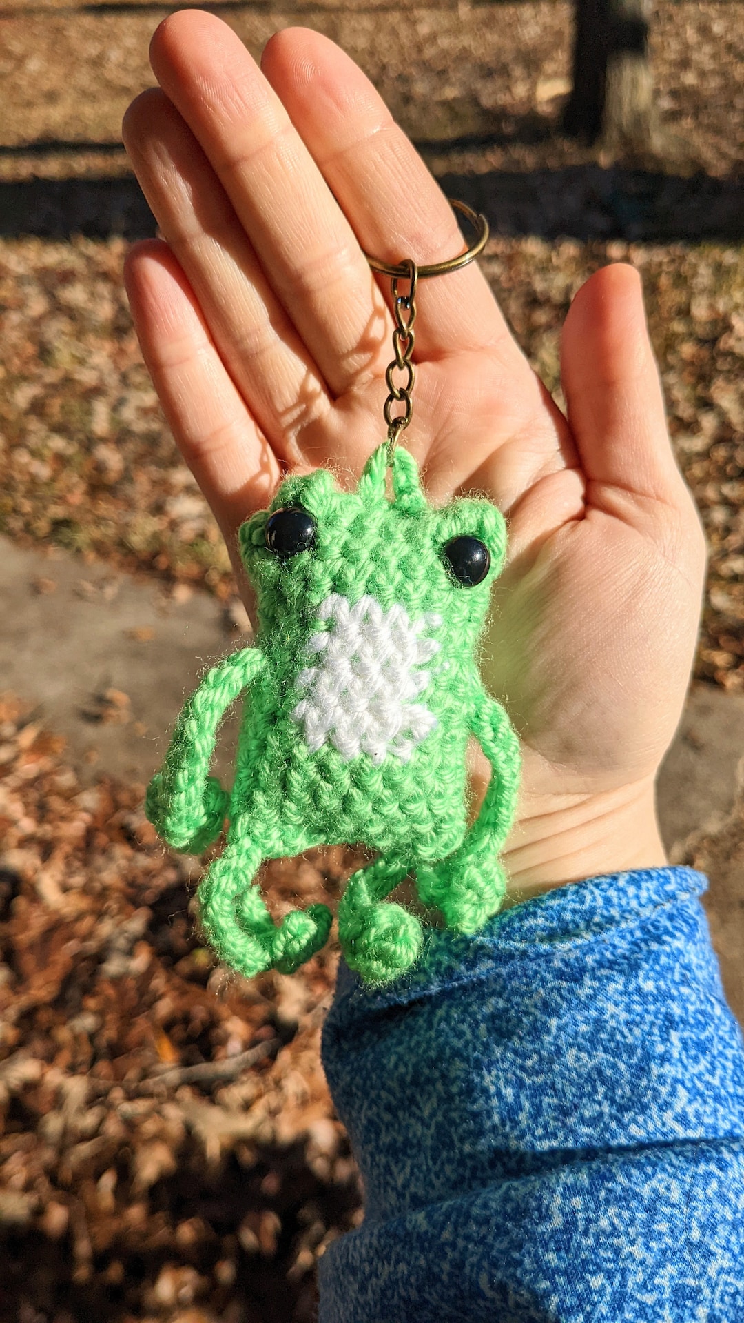 Frog Keychain, Leggy Frog Keychain, Gifts, Frog Gifts, Cute Frogs