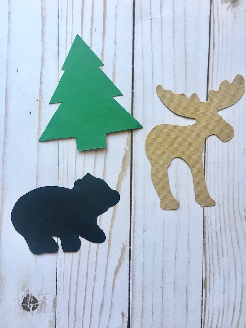 Camping Party Decorations Forest Cutouts Hunting Party Etsy