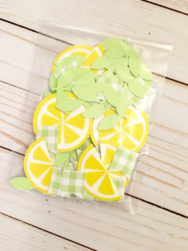 table confetti lemonade decorations summer party decorations