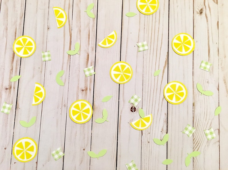 table confetti lemonade decorations summer party decorations