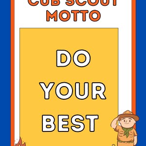 Cub Scout Printable - Etsy