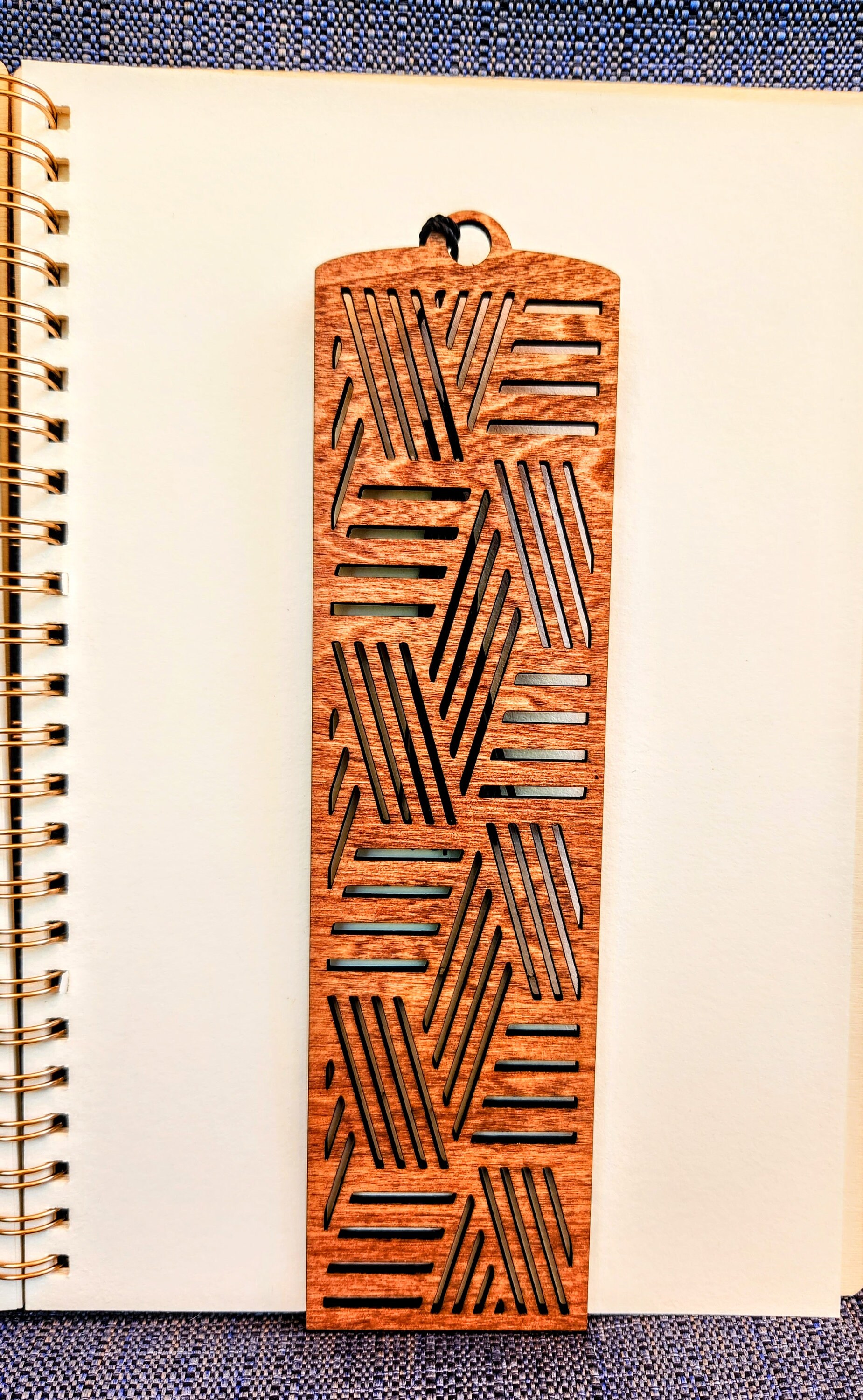 Cherry Wood Laser Cut Bookmark With Color Tassel Gift for Booklovers ...