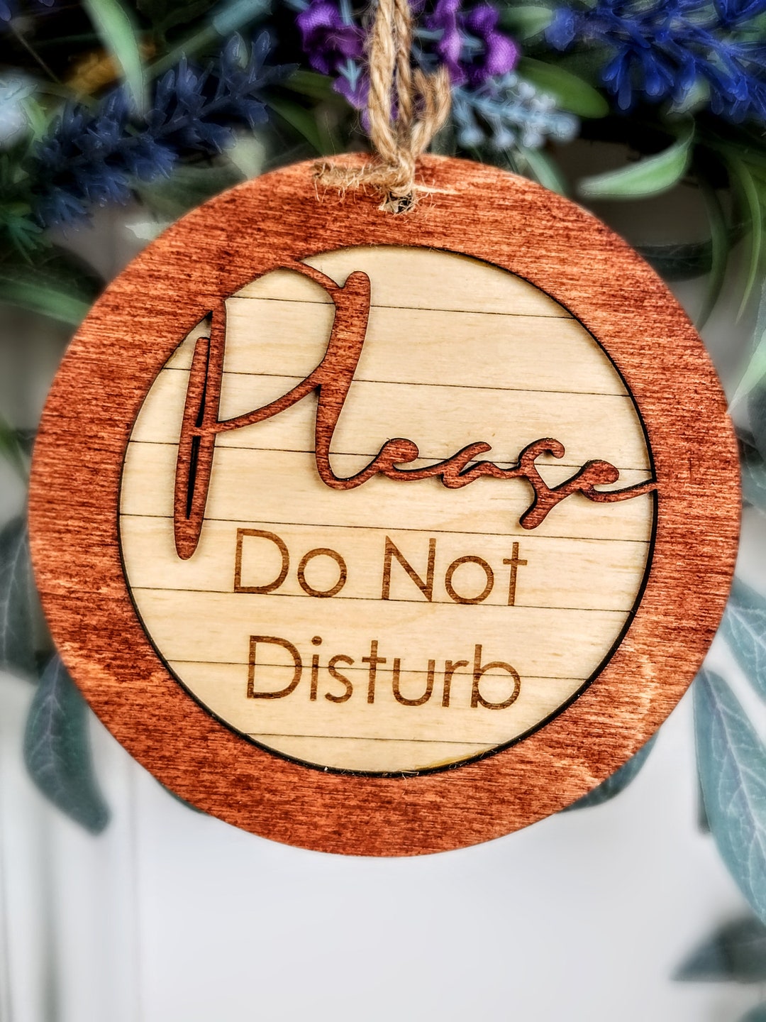 Unique Do Not Sign Engraved Wood 'do Not Disturb' Sign: Personalized Door Hanger - Etsy