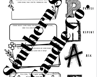 Printable Prayer Cube DIY Prayer Dice Coloring Page - Etsy