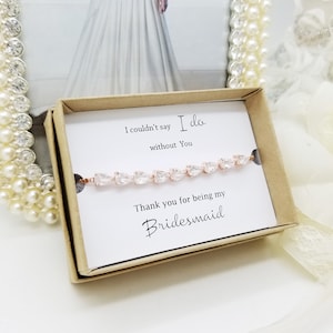 Simple CZ Necklace for Elegant Look, Cubic Zirconia Wedding bridesmaid Bracelet