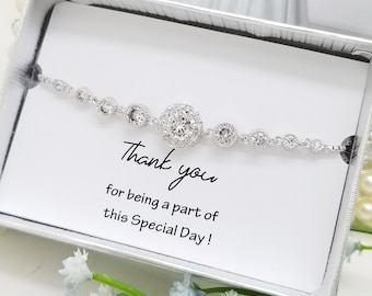 Flat Halo Silver  with crystals Slide Adjustable Bracelet ,Personalized CZ Charm Bracelet