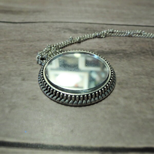 Mirror Necklace Etsy