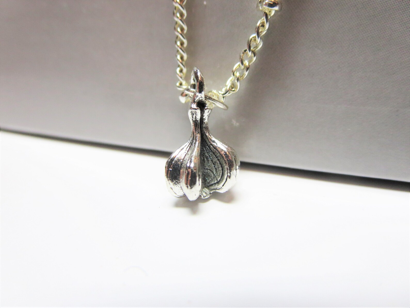 Garlic Necklace garlic bulb necklace food necklacevegan Etsy