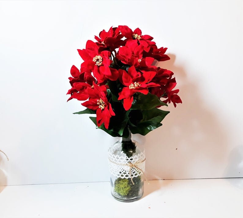 Spring Flowers Arrangements Mom Gift Flower Art Artificial Etsy