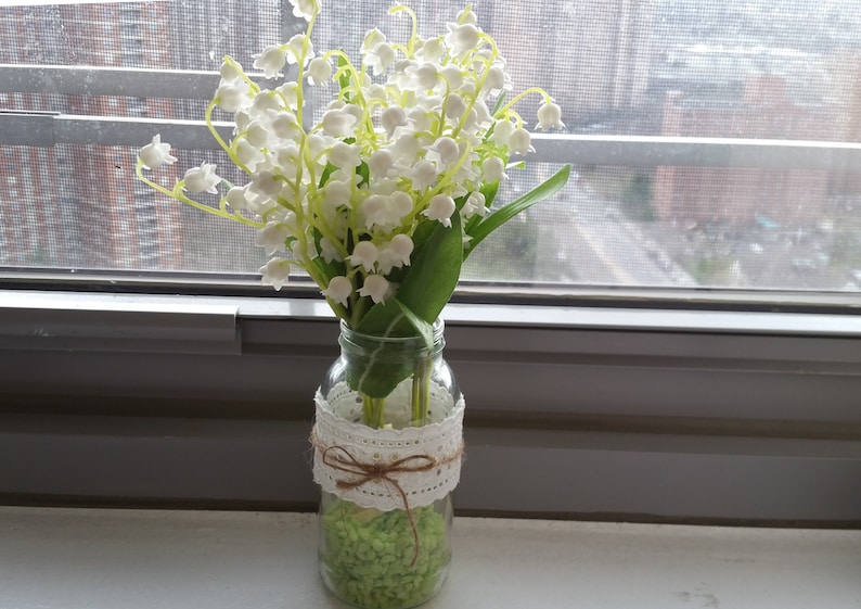 bridal bouquet Lily of the valley bouquet vine,Bridal Hair Vine flowers lily of the valley Bridesmaids hair comb