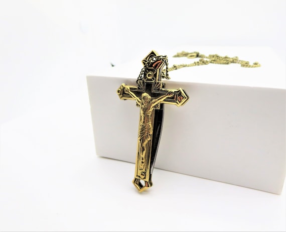 Mini Unboxing Pocket Pendant With Gold Cross Charm Elegant Cross Necklace  Hanging Accessory From Zipitang, $9.11 | DHgate.Com