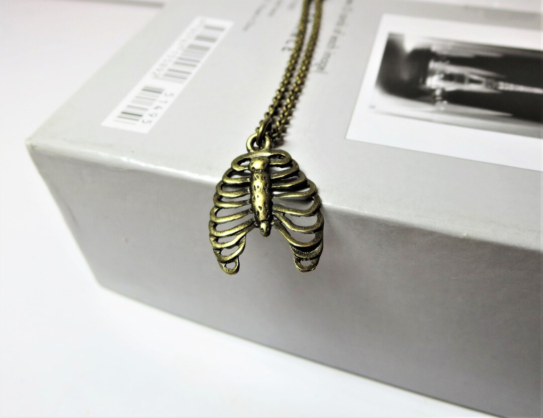 Ribcage Necklace DNA Necklace Rib Cage Science Necklace Etsy