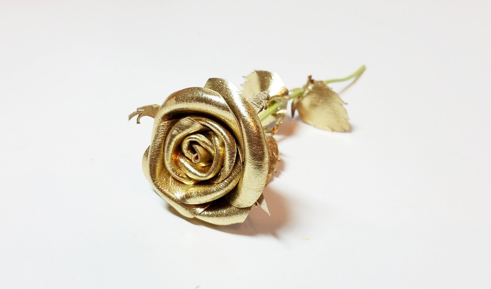 3rd Anniversary gift leather roses gift for her wedding Etsy