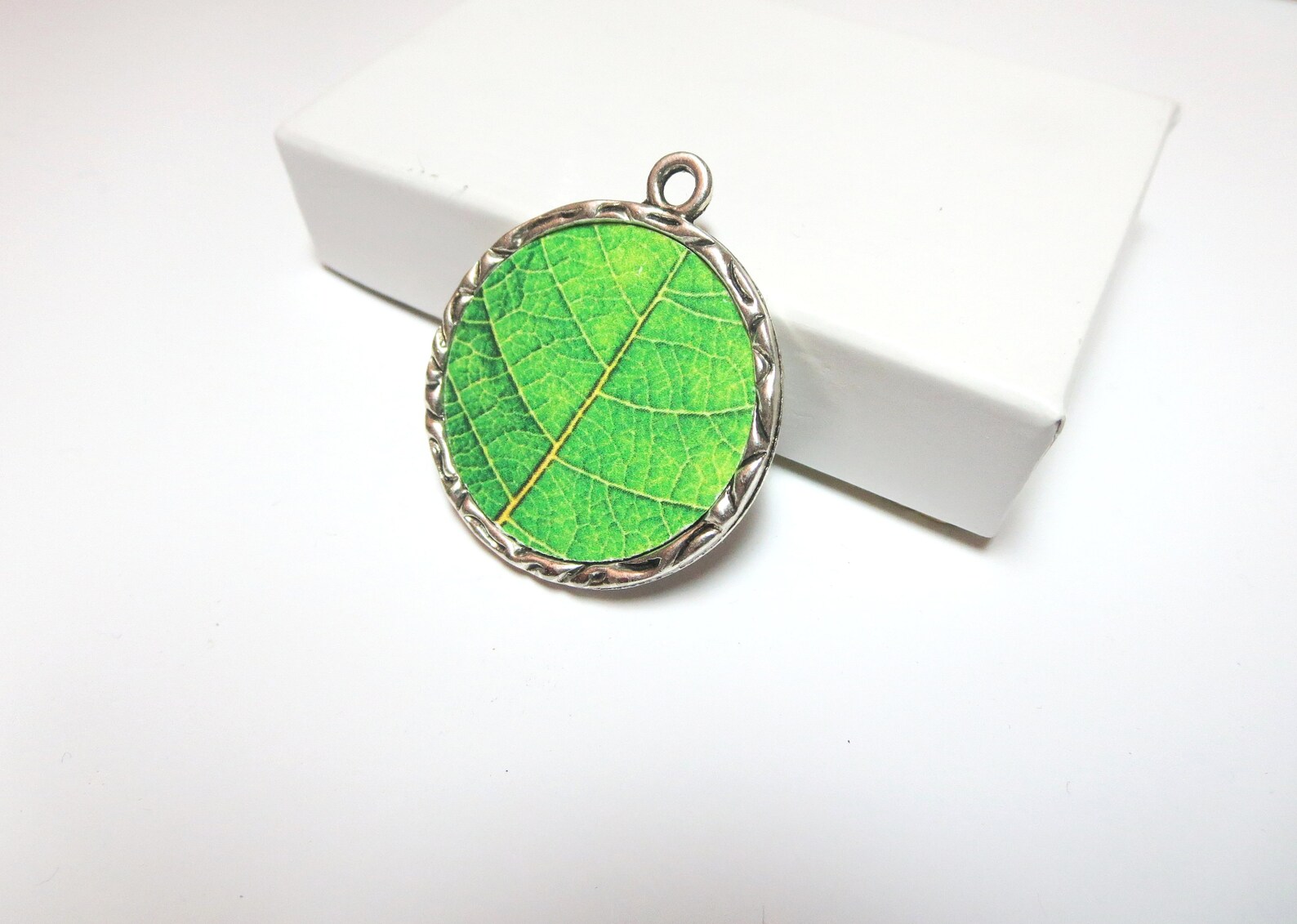 Gold rosemary Necklace Herb Necklace Leaf Necklace green Etsy