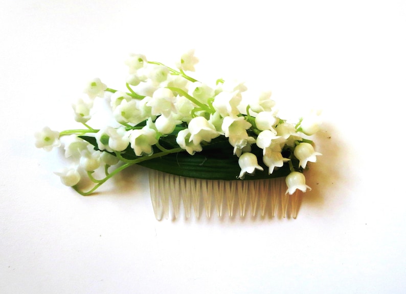 Lily of the valley hair comb,decorative hair comb bridesmaid Hair Accessories,wedding Flower Bridal comb Succulent comb