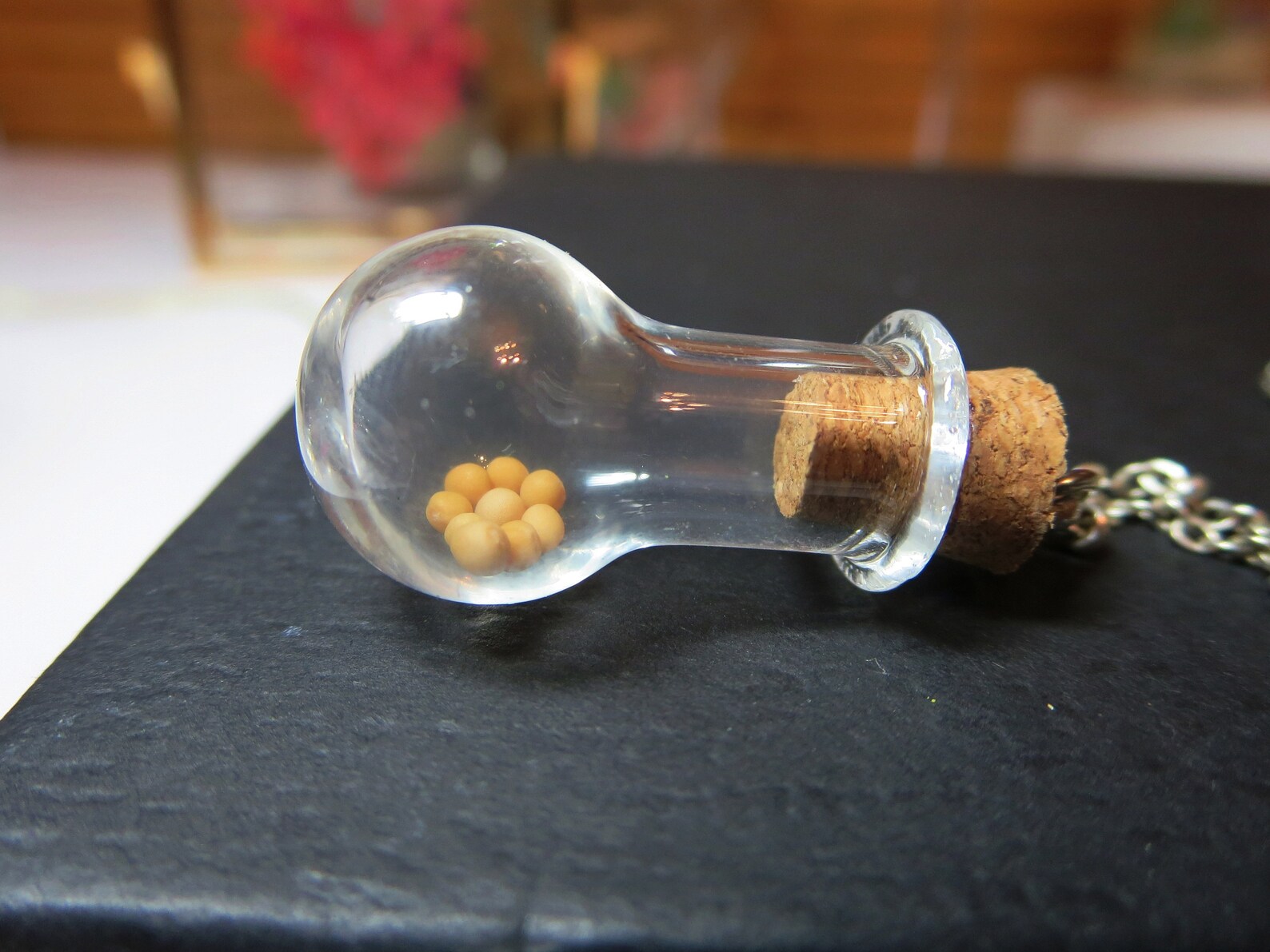 Real Mustard Seed Bottle Necklace Faith of a Mustard Seed Etsy