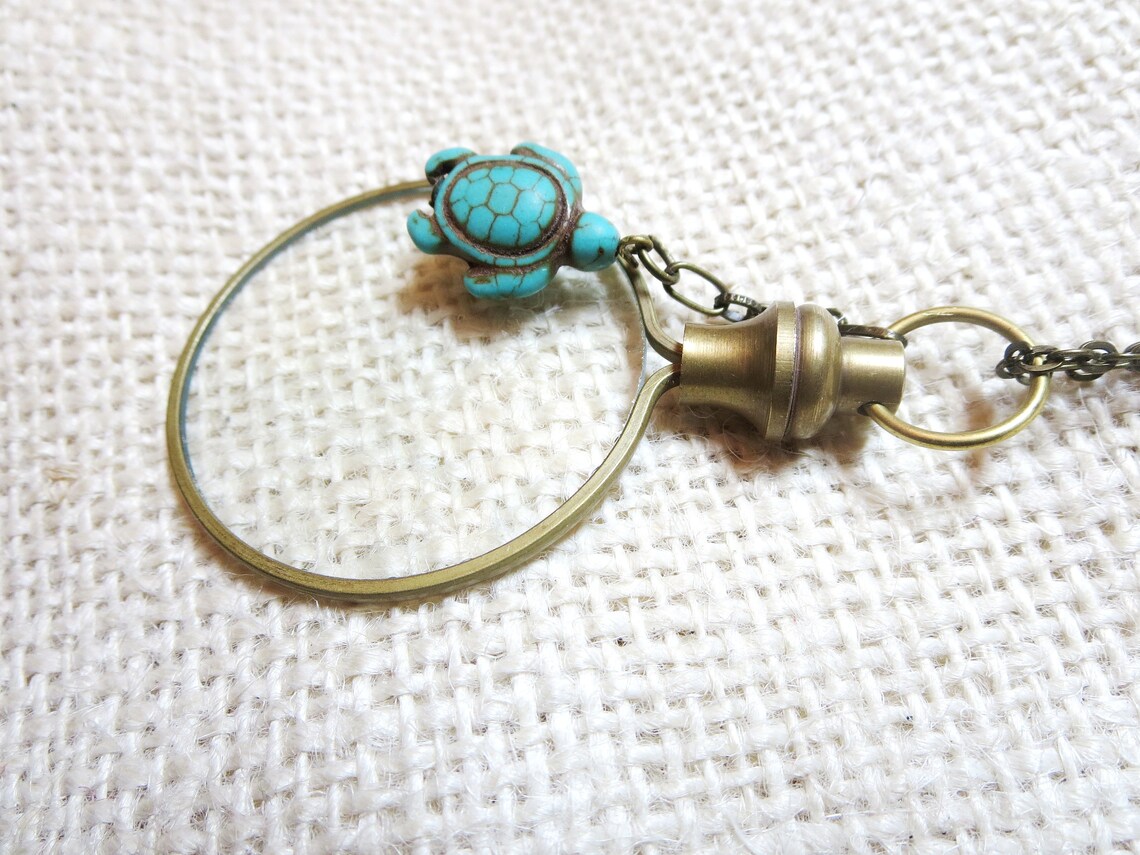 Magnifying Glass Loupe Necklace Monocle Necklace Silver Etsy