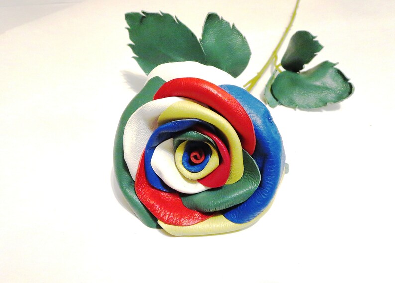 Handmade Leather Rose Anniversary Gifts 3rd Wedding Etsy