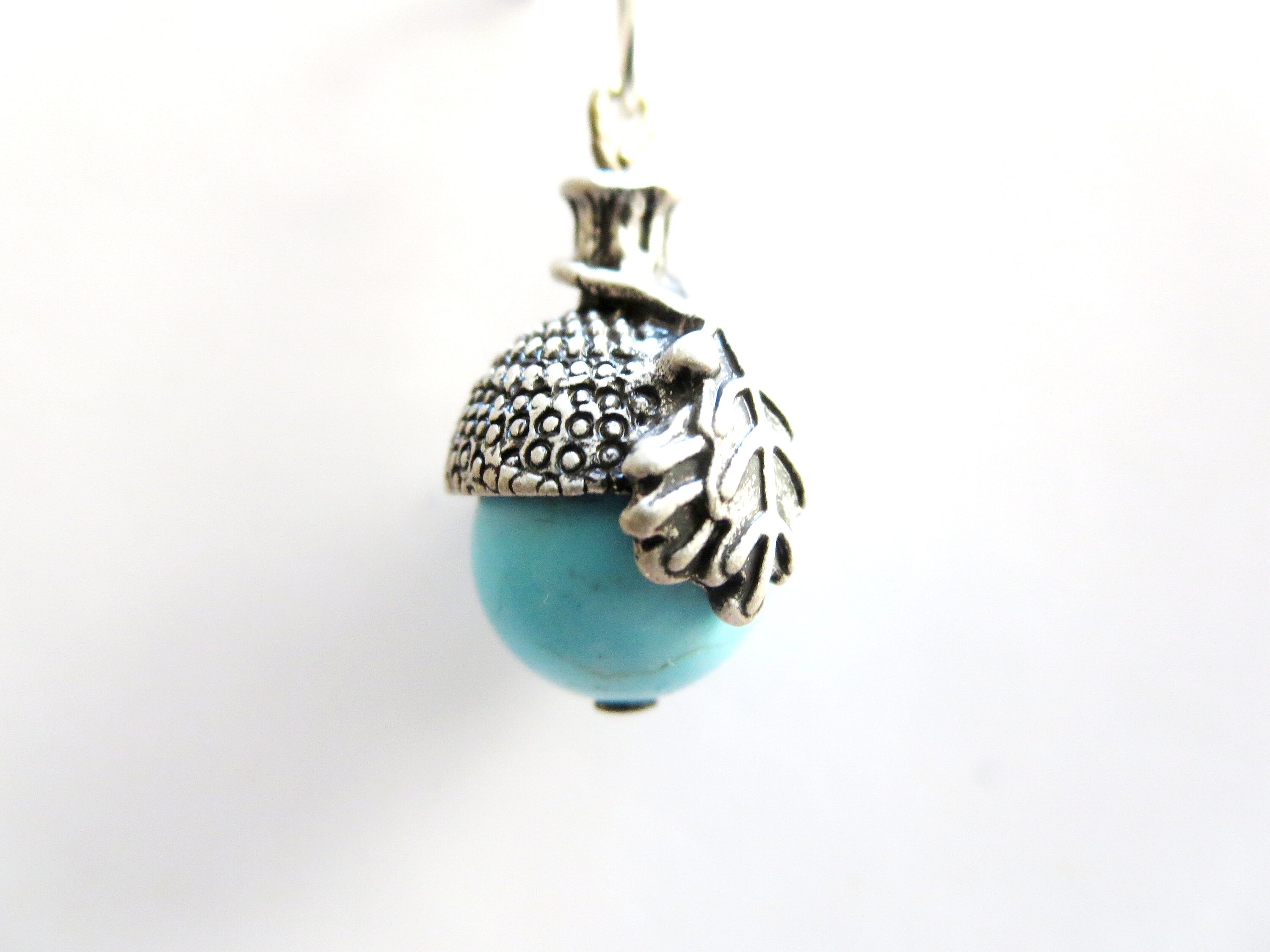 Acorn Pendant Necklace Birthday Gift Turquoise Acorn Necklace