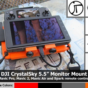 DJI CrystalSky 5.5&quot; Monitor Halterung für Mavic Pro, Mavic 2, Mavic Air, Spark und Mavic Mini Fernbedienungen.