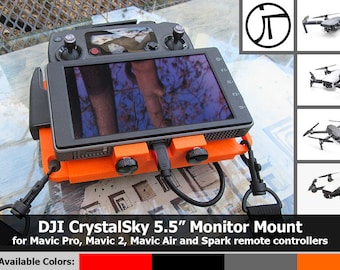 Soporte de monitor DJI CrystalSky de 5,5 pulg. para los mandos a distancia Mavic Pro, Mavic 2, Mavic Air, Spark y Mavic Mini.