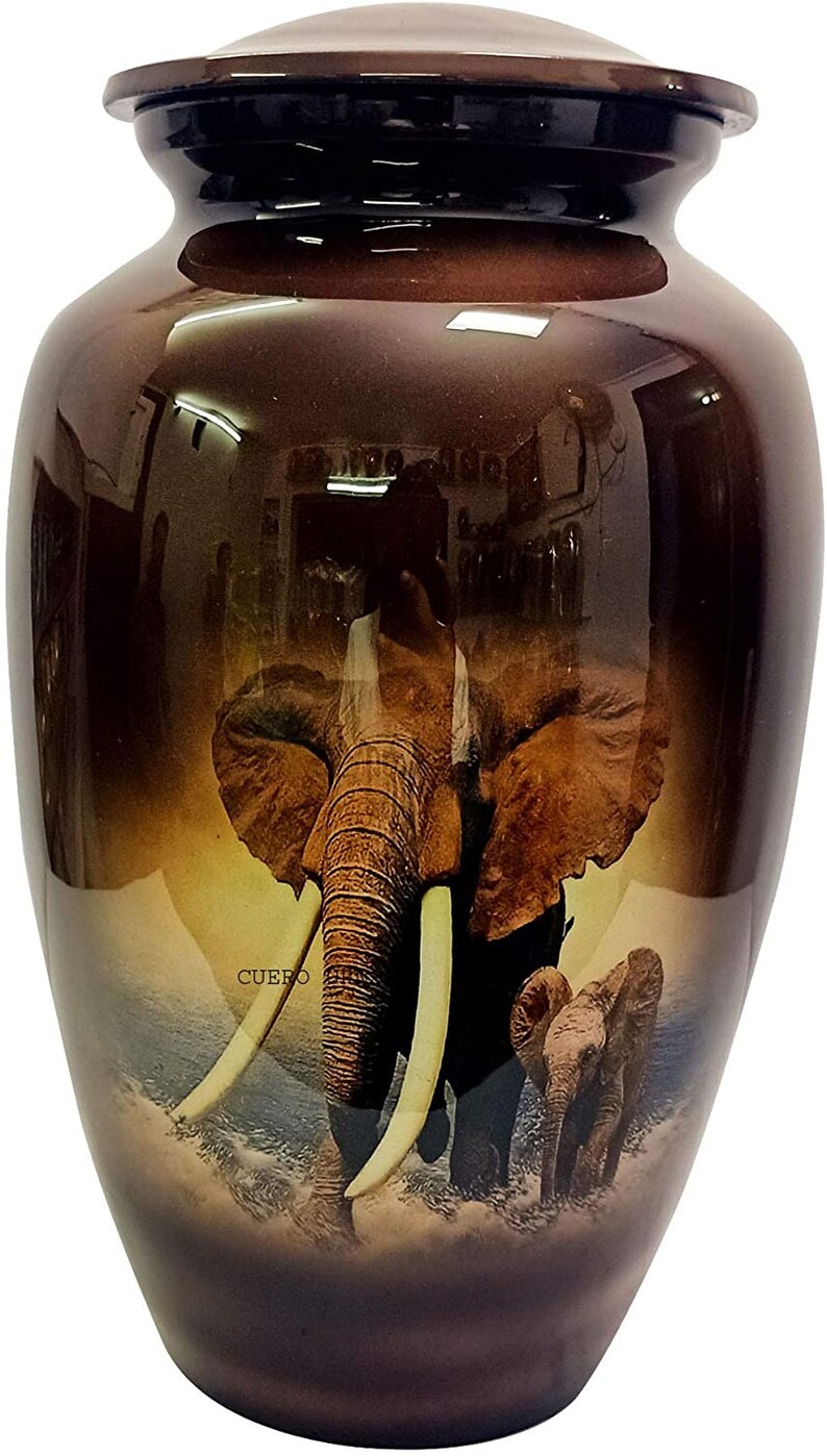 Lovely Elephant Brown Cremation Urn Urns for Human Ashes Etsy