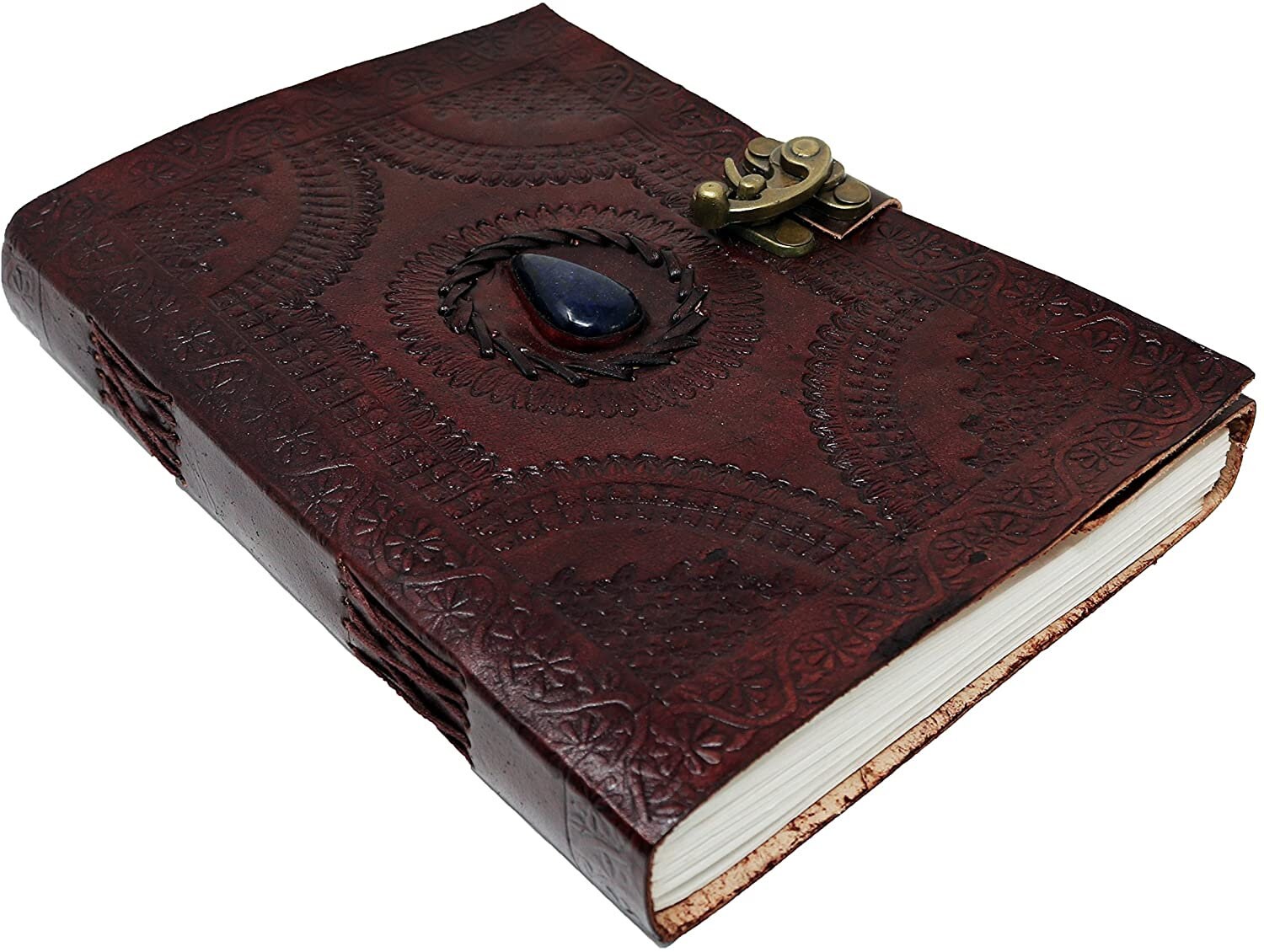 Handmade Genuine Leather Blank Journal Embossed Refillable Etsy