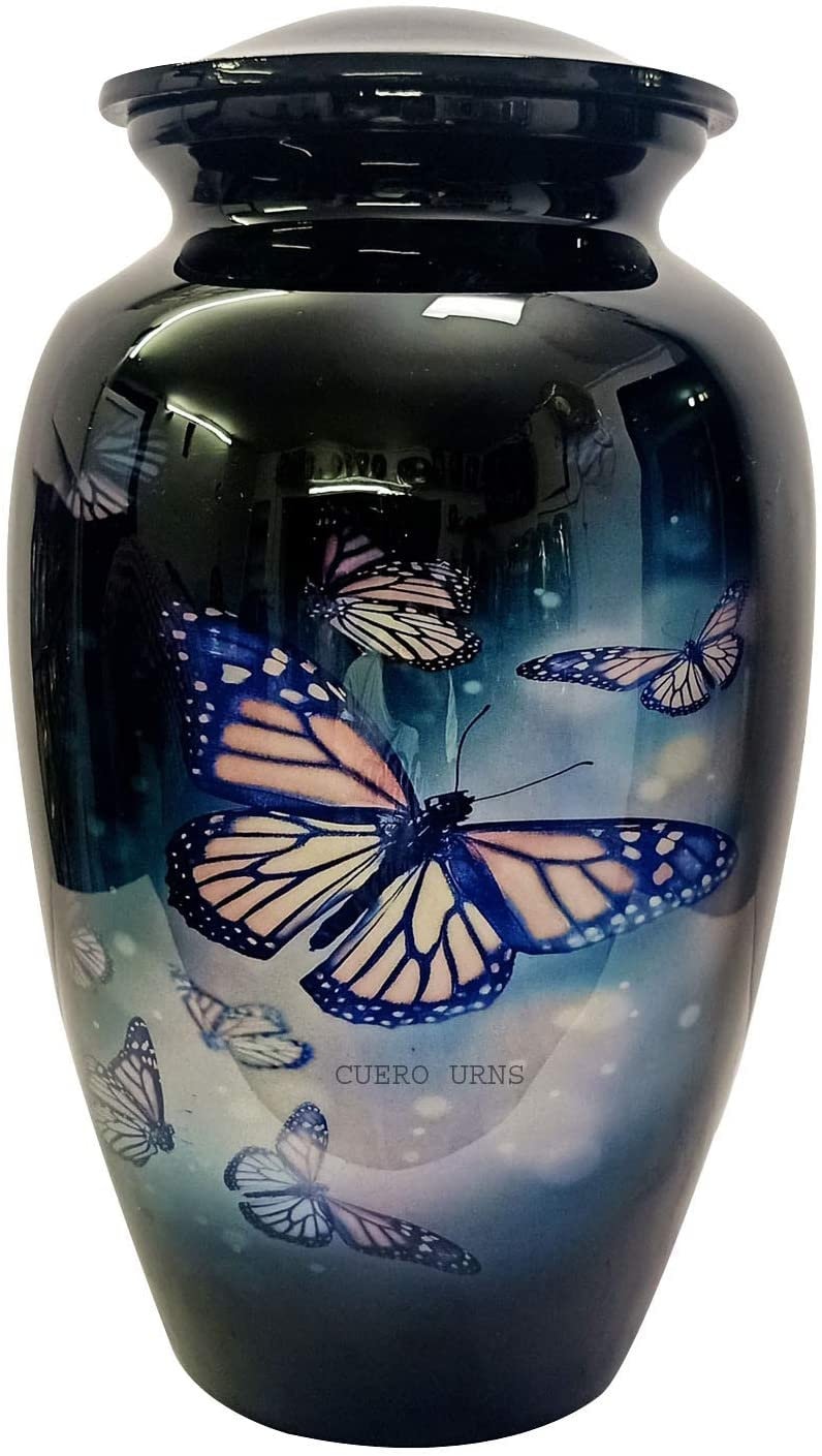 Lovely Butterfly Black Finish Cremation Urn for Human Ashes Etsy