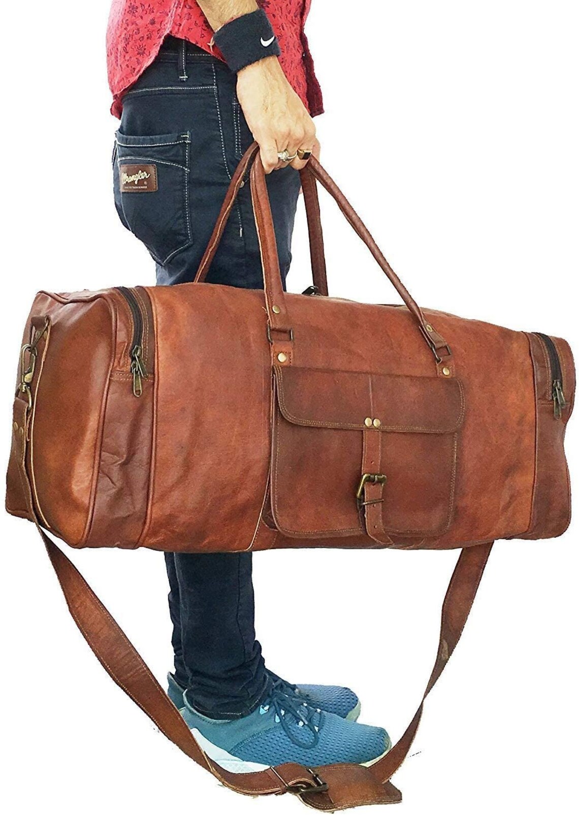 20/25/32 Mens leather Duffel bag Large Duffle bag Etsy