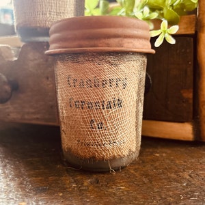 Extreme Scented Soy Blackened Bees Wax Primitive Decor Jar Candle, Popular Candles, Scented Candles, Heirloom Kitchen Candles