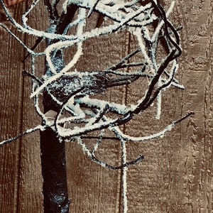 White Twig Snowy Tree Decor