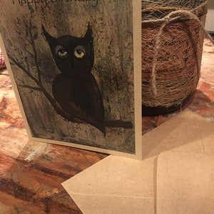 Hibou primitif Carte de vœux