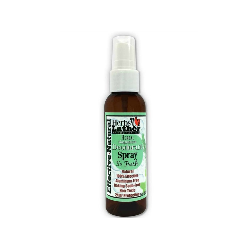 Deodorant Spray With Magnesium, Witch Hazel, Natural Grain Alcohol