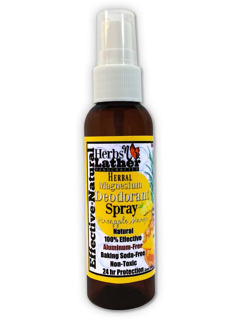 Deodorant Spray With Magnesium, Witch Hazel, Natural Grain Alcohol