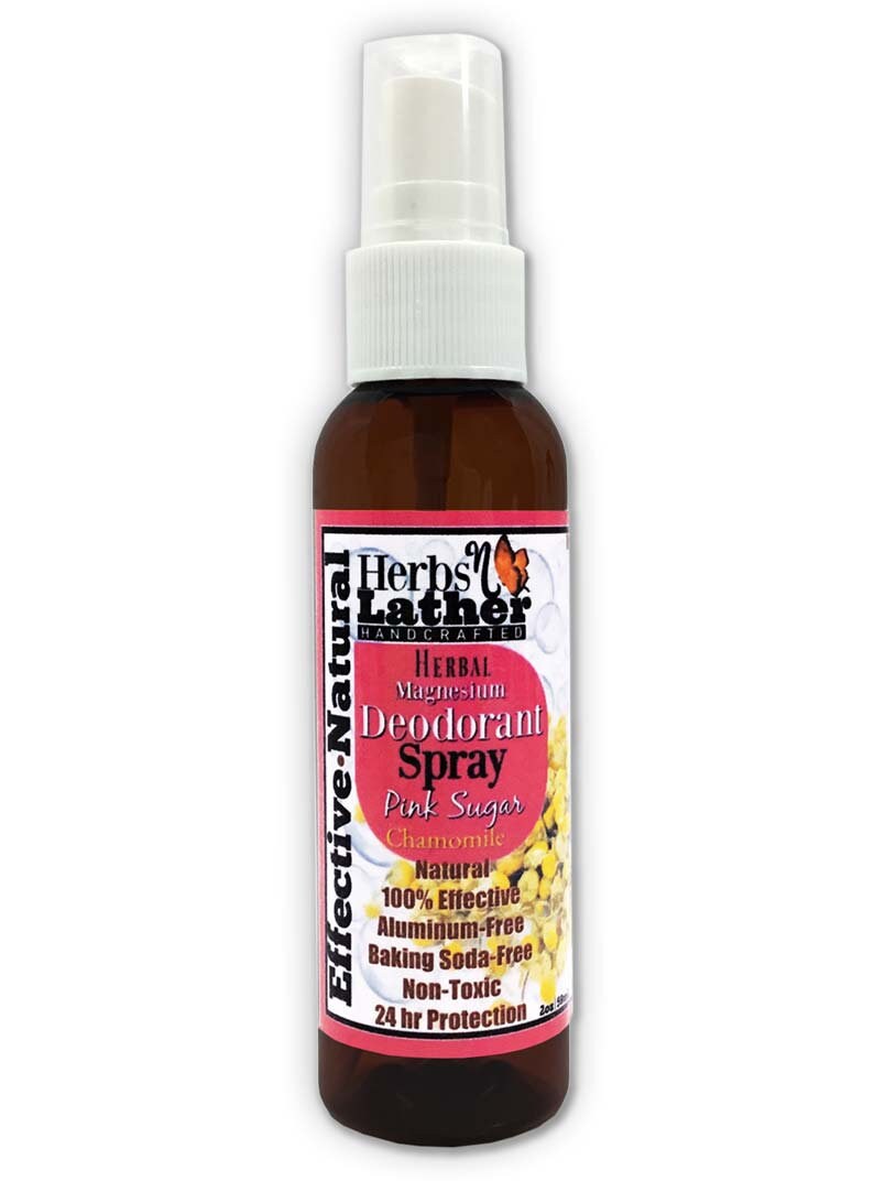 Deodorant Spray With Magnesium, Witch Hazel, Natural Grain Alcohol