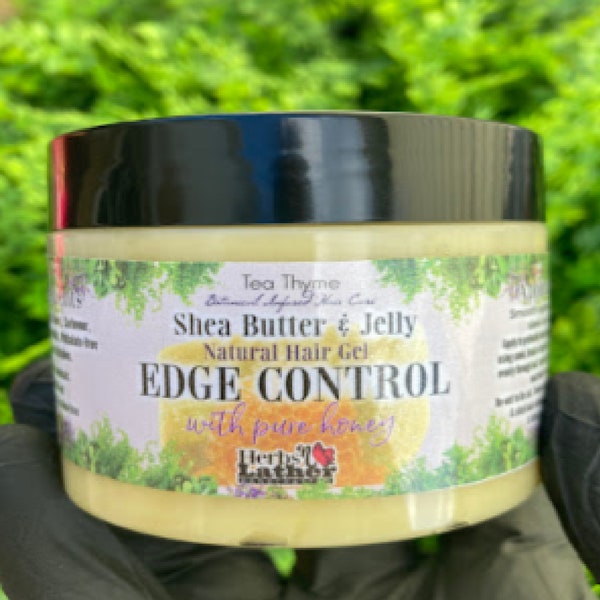 Shea Butter & Jelly Edge Control | Natural | Formulated with Raw Honey. No harsh chemicals, No build up. Alcohol free, Paraben free.