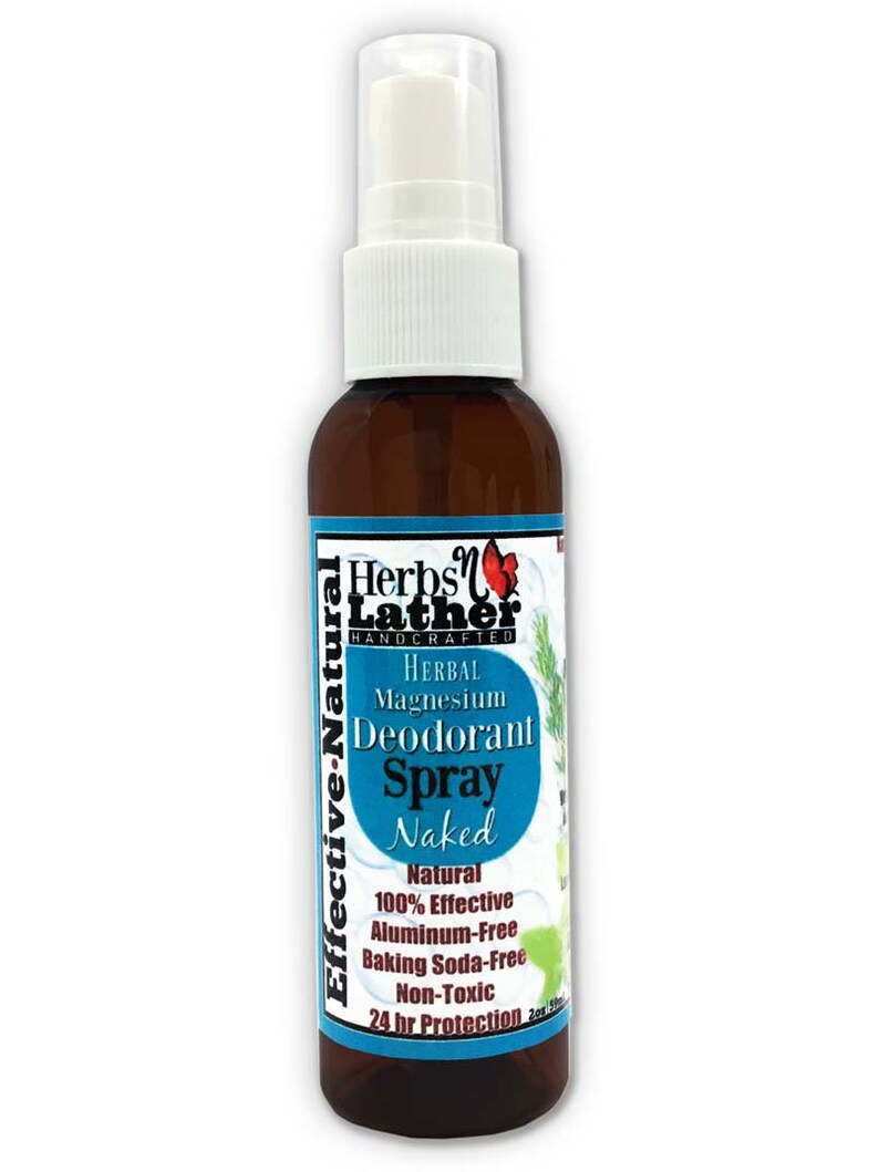Deodorant Spray With Magnesium, Witch Hazel, Natural Grain Alcohol