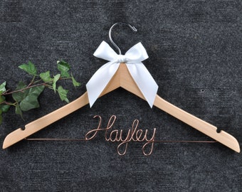 Personalized Wedding Hanger: Custom Name Bridal Party Gift
